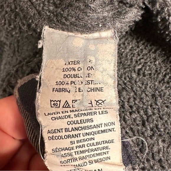 L.L.BEAN Vintage Heavy Cotton Fleece-Lined Flannel - Picture 12 of 14